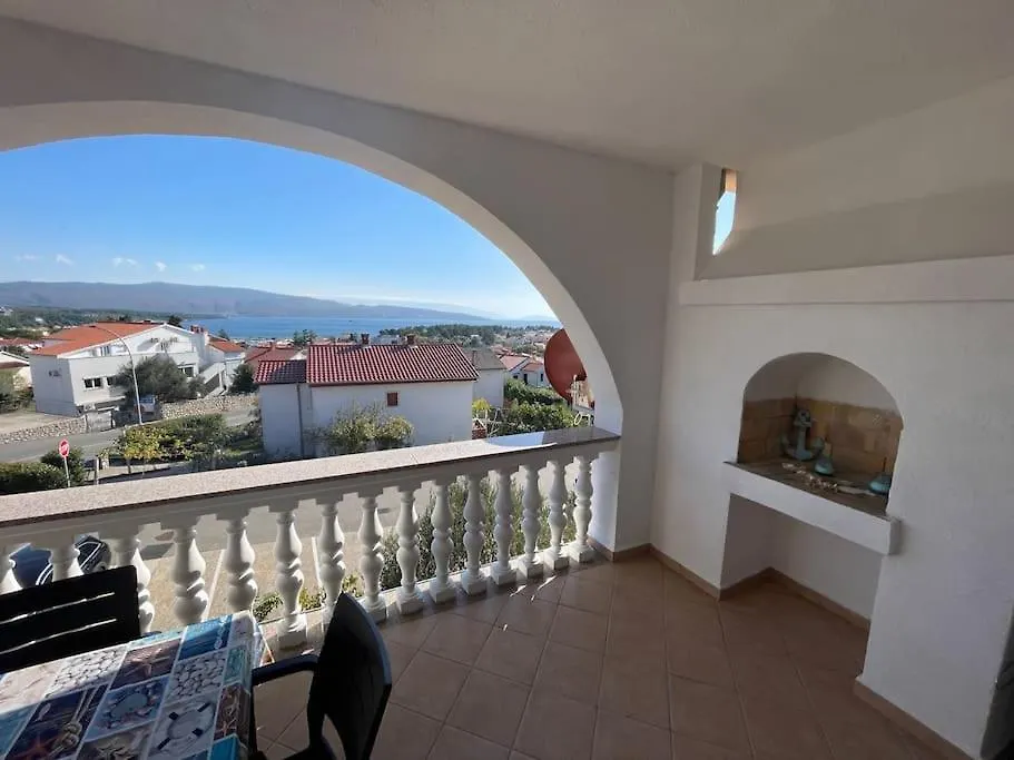 Wohnung Mit Blick Auf Das Meer Und Grossem Balkon Krk Town Apartment